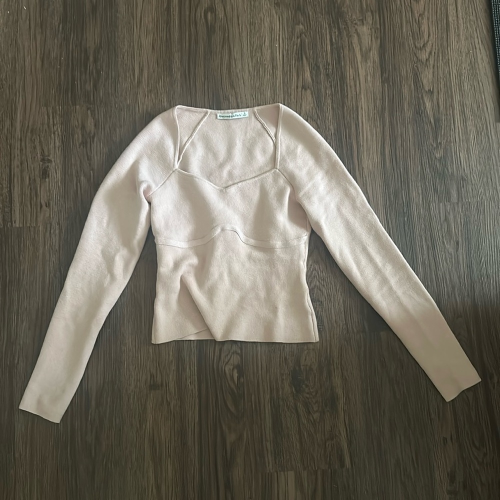 Abercrombie and Fitch Light Pink Sweater